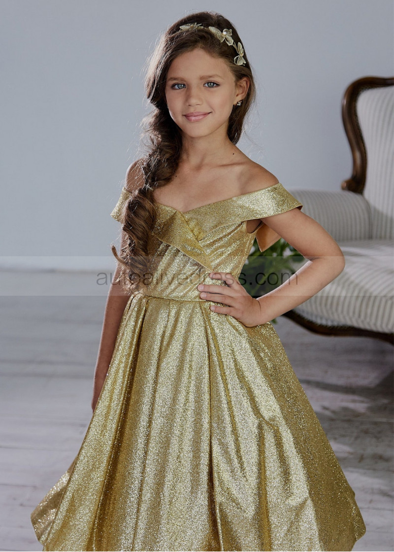 Off Shoulder Flower Girl Dress