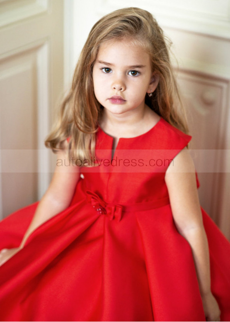 Mikado Flower Girl Dress