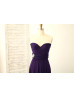 Plum Purple Jersey Multiway Wrap Convertible Bridesmaid Dress